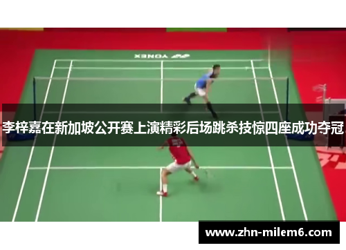 李梓嘉在新加坡公开赛上演精彩后场跳杀技惊四座成功夺冠