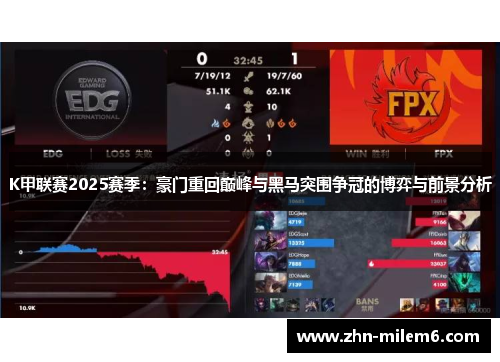 K甲联赛2025赛季：豪门重回巅峰与黑马突围争冠的博弈与前景分析