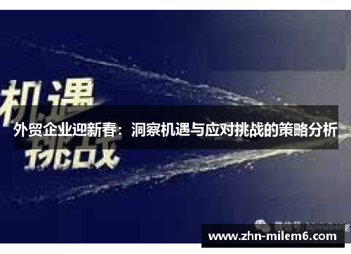 外贸企业迎新春：洞察机遇与应对挑战的策略分析