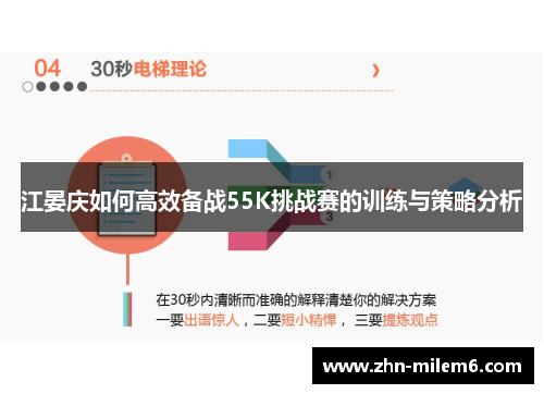江晏庆如何高效备战55K挑战赛的训练与策略分析