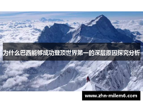为什么巴西能够成功登顶世界第一的深层原因探究分析